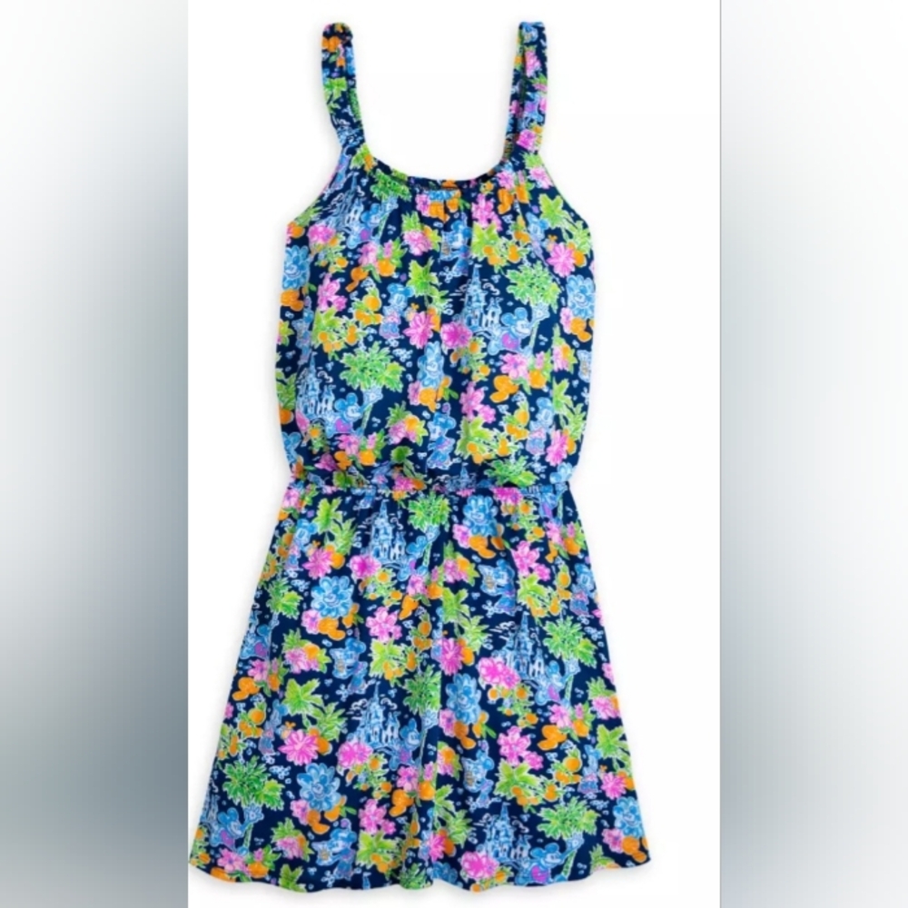NWT Lilly Pulitzer Mickey and Minnie "Loro" Romper
